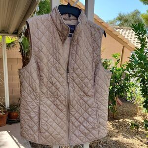 Van Heusen Women's XL Quilted Vest - Light Beige